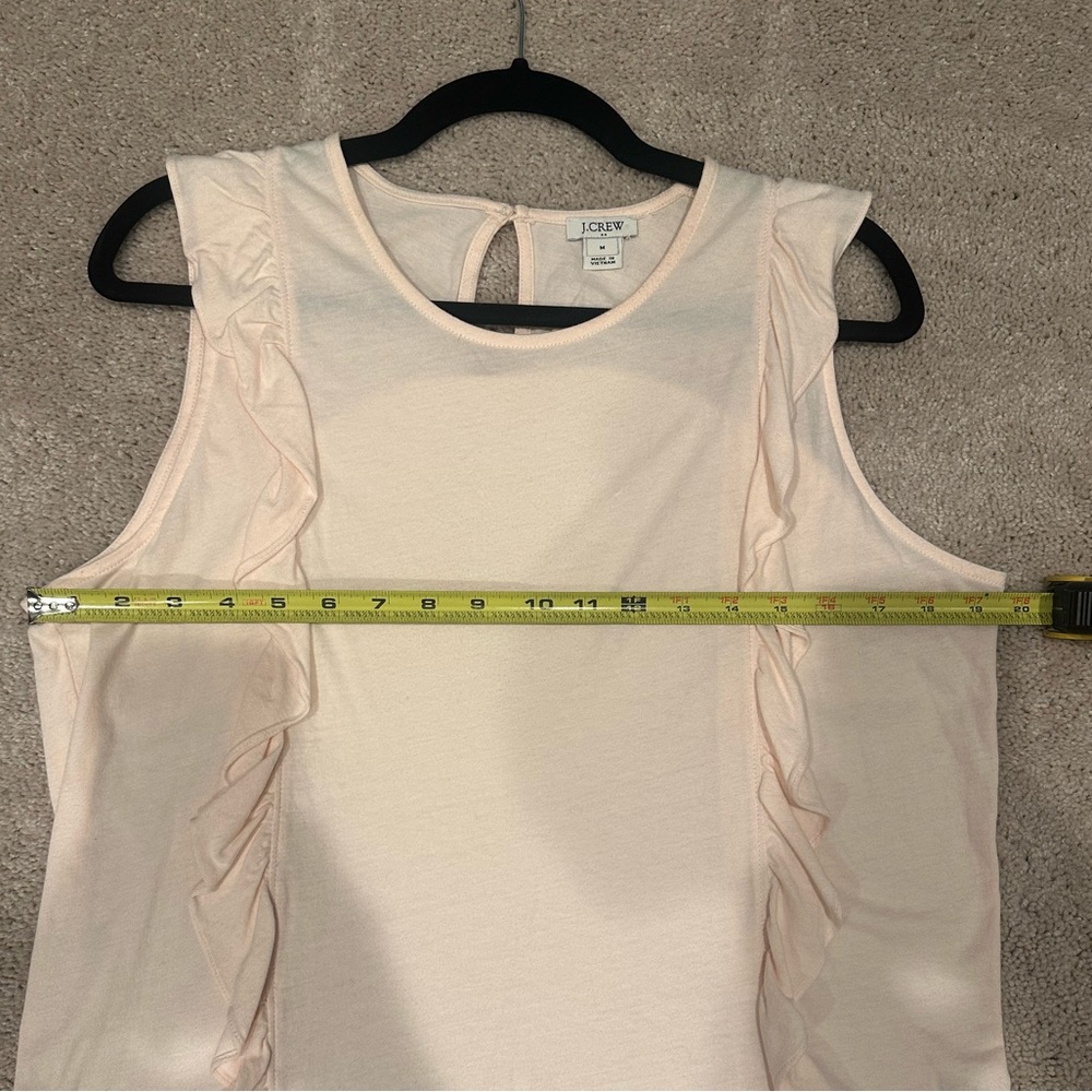 Pink JCREW Ruffled Tank - Picture 3 of 5